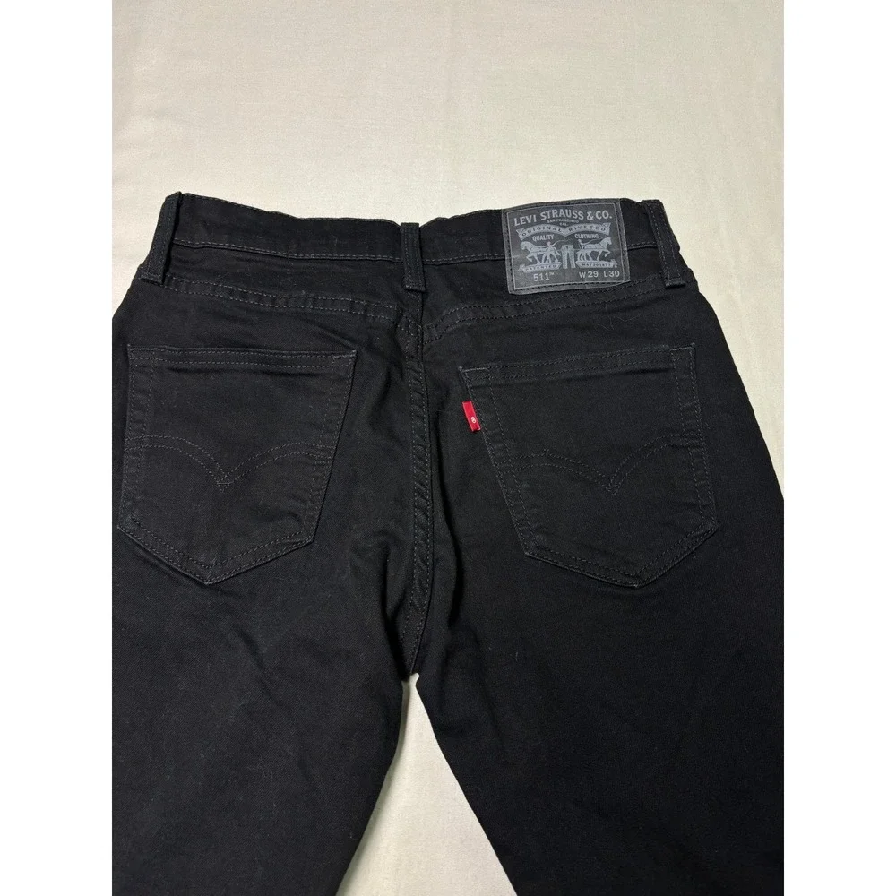 Levi's 511 Mens‎ Black Slim Fit Jeans W28 L29